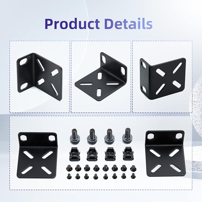 Rack Mount Kit for 17.3 inch Switches, Adjustable Rack Ears for Buffalo Tech - Image 3