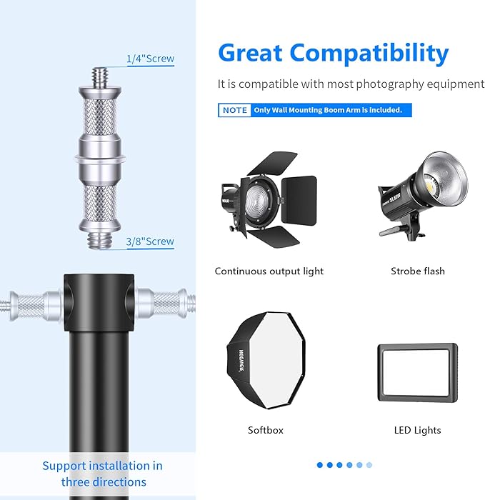 Neewer Wall Mounting Boom Arm - Image 3