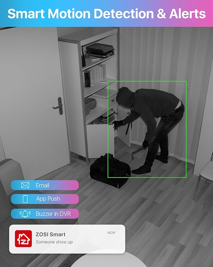 ZOSI 3K Lite 8CH Home Security Camera System - Image 3
