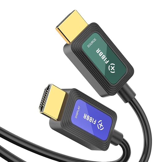 Fiber Optic HDMI Cable 75ft 2.1 8K 48Gbps High Speed Supports 8K@60Hz 4K@120Hz by FibbrOfficial
