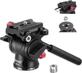 NEEWER Fluid Tripod Head with Handle & Arca Type Quick Release, Aluminum Alloy by Neewer