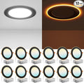 Amico 12 Pack Black 6 Inch 5CCT LED Recessed Ceiling Light by Amico