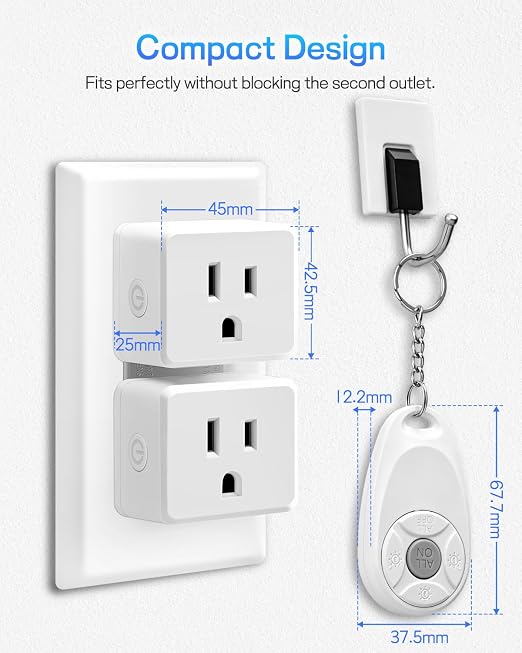 Greencycle Remote Control Outlet, Wireless Light Switch and 4 Outlet Plugs - Image 5
