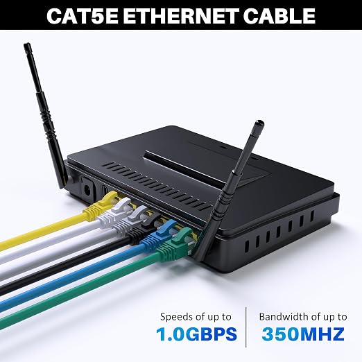 Cat5e Ethernet Cable 150 FT, Long Cat 5e Internet Cable, Standard RJ45 Connector - Image 4