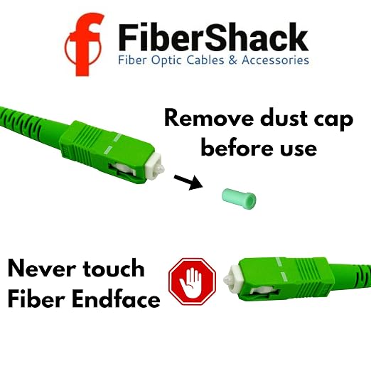 Fibershack - White SC/APC Fiber Optic Internet Cable 30ft - 10M SCAPC Simplex - Image 5
