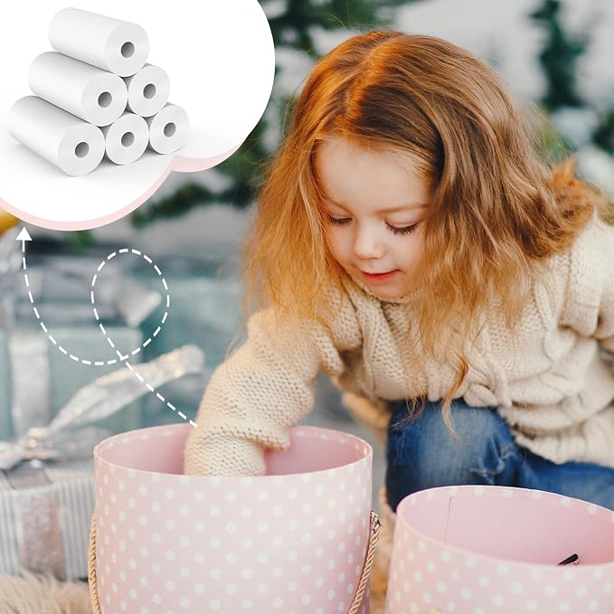 12 Rolls Kids Camera Instant Print Refill Paper Set, Phetium HD Printing - Image 7