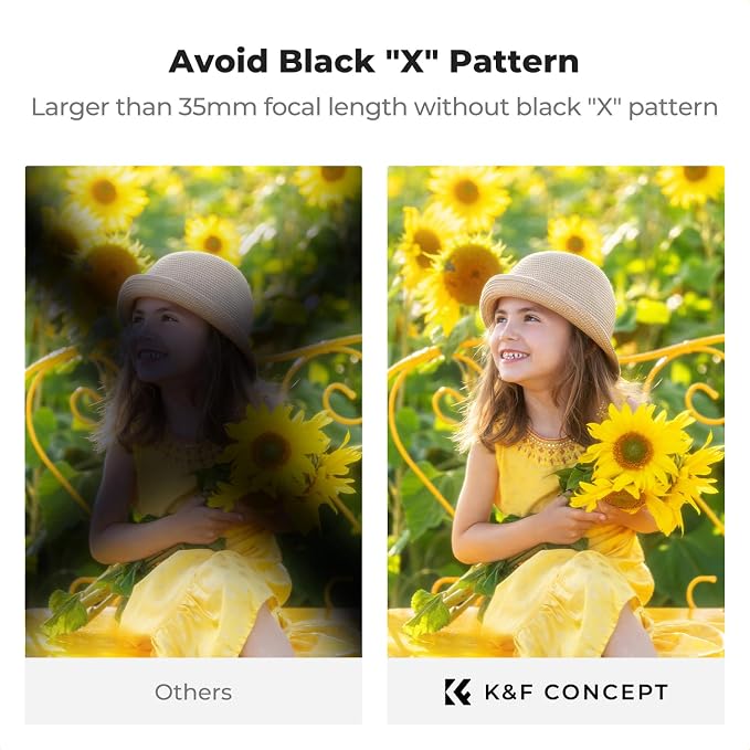 K&F CONCEPT 49mm Black Diffusion Mist Effect 1/4 & Variable ND2-32 & Circular - Image 4
