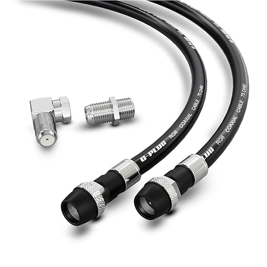 G-PLUG RG6 Coaxial Cable 40FT – Triple Shielded, Waterproof, 75 Ohm by G-PLUG