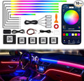 Dreamcolor Acrylic Interior Car LED Strip Lights, 10 in 1 Ambient Lighting Kit by JINRUITOP