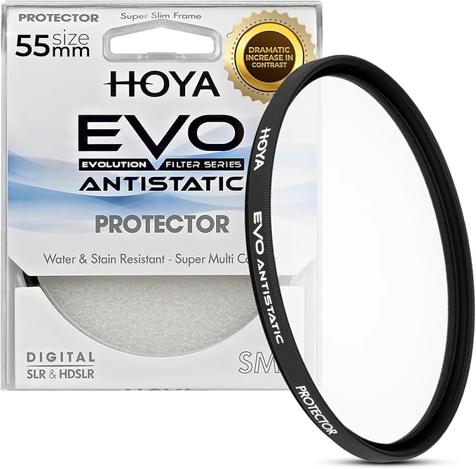Hoya EVO Antistatic 55mm Filter — Premium Optical Glass w/ 16-Layer SMC Lens by HOYA
