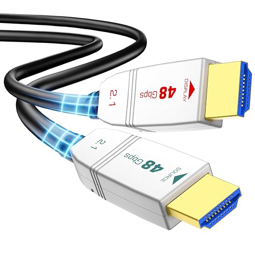 8K Fiber Optic HDMI Cable 30FT, 48Gbps Ultra High Speed HDMI 2.1 Cable by FeizLink