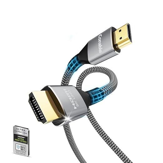 8K HDMI 2.1 Cable 10 FT, Real Certified 48Gbps Ultra High Speed HDMI® Cable by Conable