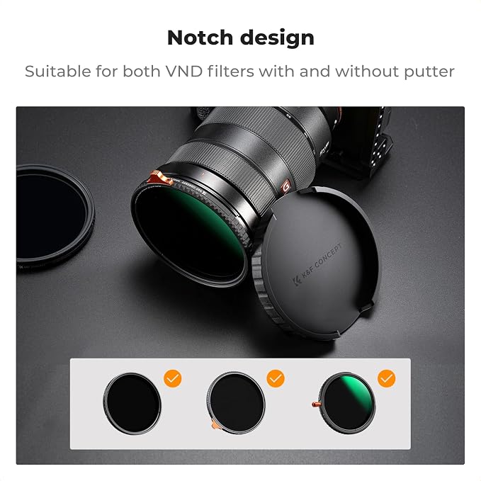 K&F CONCEPT 77mm Variable ND Lens Filter Cap TPU Material, Only - Image 3