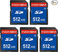 512MB SD Card, SD Flash Memory Cards UHS-I U1 Class 4 High-Speed Full HD Video by elecacc