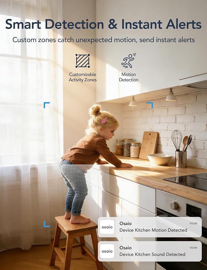 GNCC 2K Cameras for Home Security-2.4/5Ghz WiFi Indoor Camera - Image 5