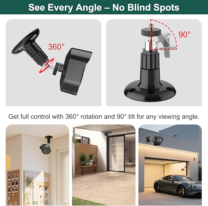 Blink Camera Mount for Outdoor 2K+, 3 Pack Protective Housing and 360° - Image 6