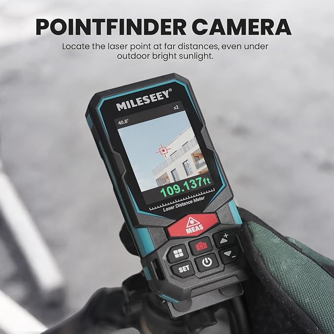 MILESEEY 330Ft Outdoor Laser Measure - Image 2