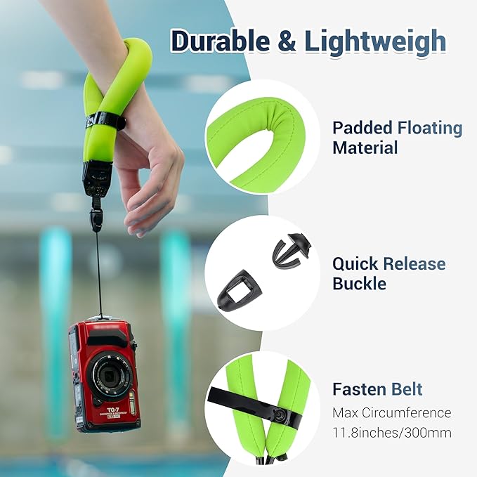 JJC Waterproof Camera Floating Wrist Strap - Image 3