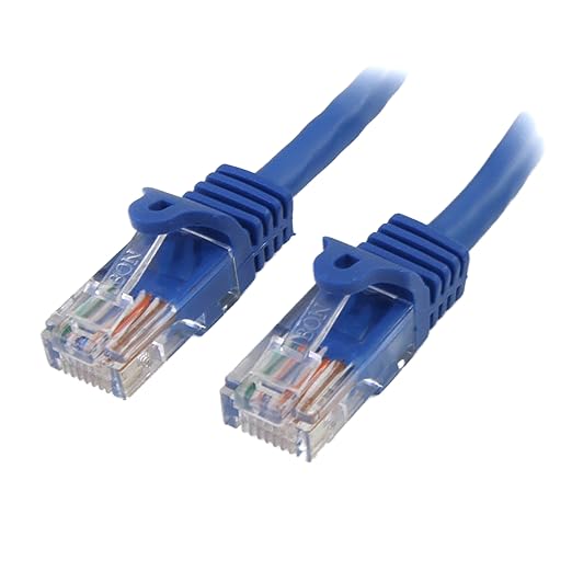 15 Ft Blue Snagless Cat5 Utp Patch Cable by StarTech