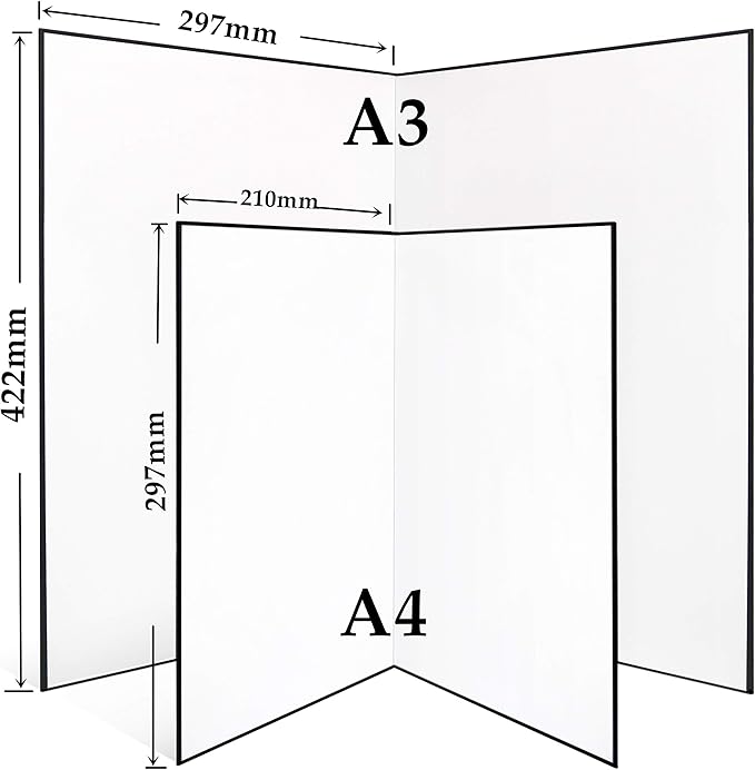 Light Reflector 3 in 1 Photography Reflector Cardboard, A4 Size Folding Light - Image 6