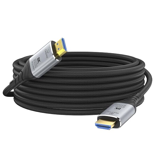 Fiber Optic HDMI Cable 65FT, 8K Long HDMI 2.1 Cable, 48Gbps Ultra High Speed by DGHUMEN