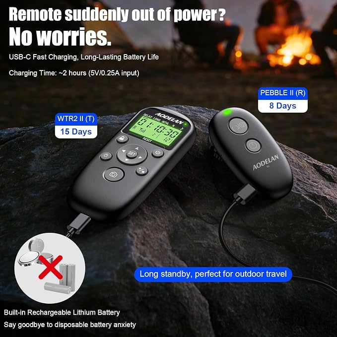 for Sony Cameras Wireless Rechargeable Timer Shutter Release Remote Control - Image 6