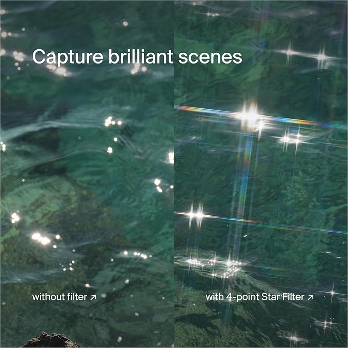 Urth 77mm 3-in-1 Star Lens Filter Kit — 4, 8 Point Starburst Effects - Image 5