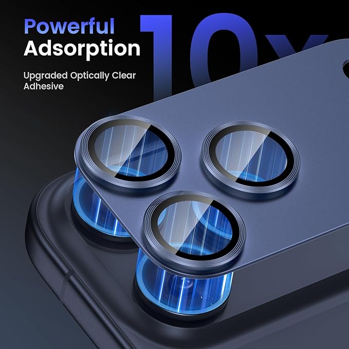 Tensea for iPhone 17 Pro Camera Lens Protector, Metal Aluminum Alloy Tempered - Image 4
