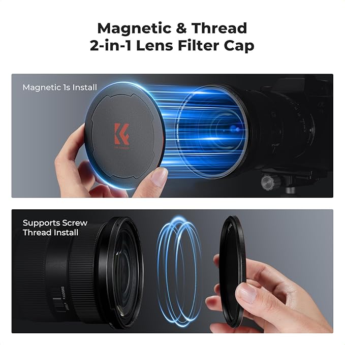 K&F CONCEPT Magnetic 55mm Circular Polarizers Filter - Image 6