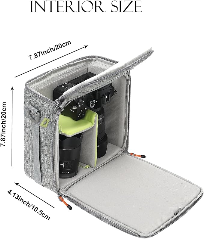 Mini SLR Camera Insert Bag, Shockproof &Pressure-proof Dual Opening Camera Lens - Image 6