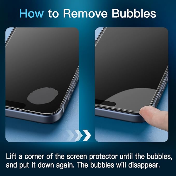 JETech Screen Protector for iPhone 15 Pro Max 6.7-Inch - Image 2