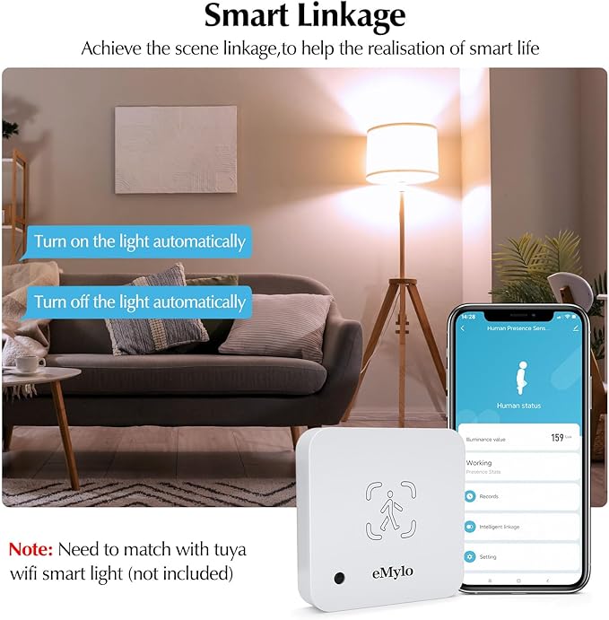 eMylo WiFi Human Presence Sensor 2 Pack, WiFi Millimeter Wave Radar Detection - Image 6