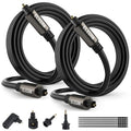 Elecan Optical Audio Cable 12 Ft/2 Pack Digital Audio Toslink Cable Cord-Fiber by Elecan