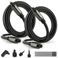 Elecan Optical Audio Cable 4 Ft/2 Pack Digital Audio Toslink Cable Cord-Fiber by Elecan