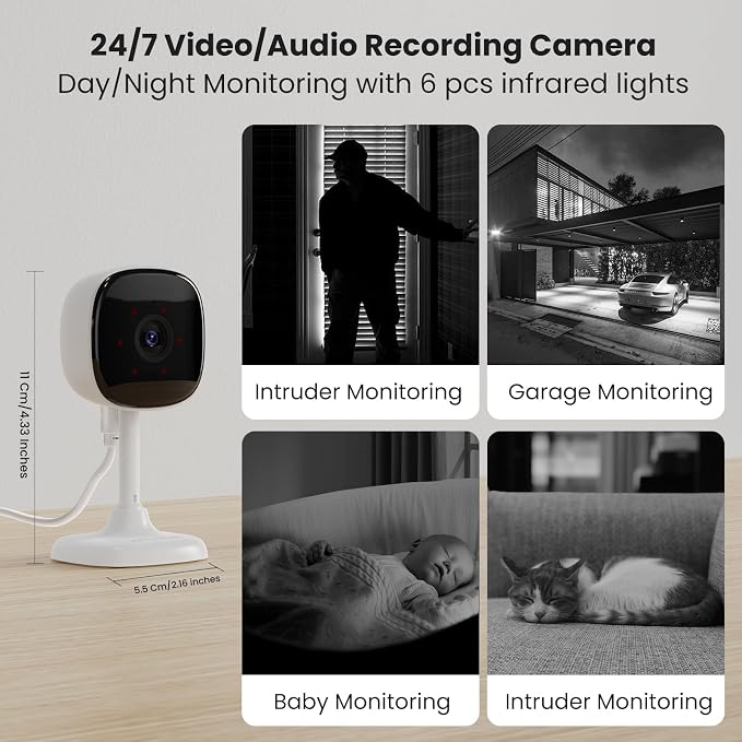 AMOROM 1080P Indoor Wired Security Camera - Image 5