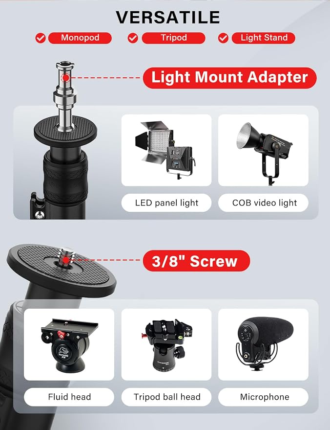 IFOOTAGE A400 Round Base Monopod - Image 5
