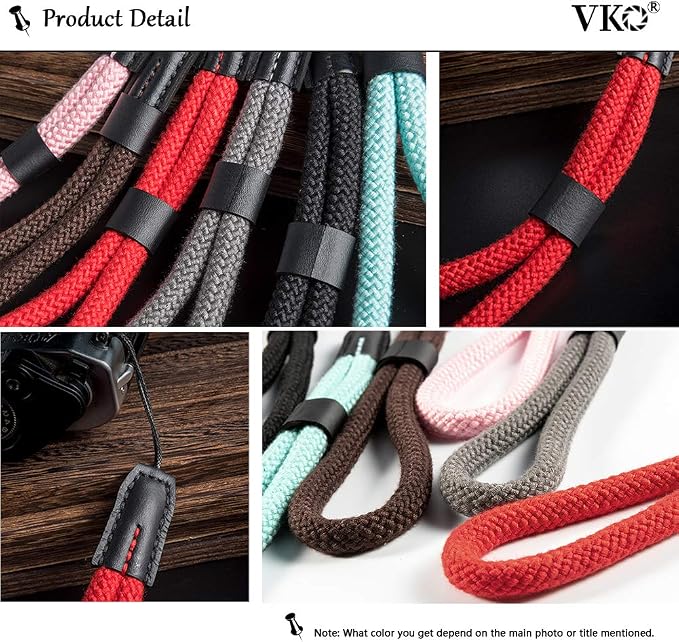 VKO Soft Camera Wrist Strap, Rope Hand Strap - Image 6