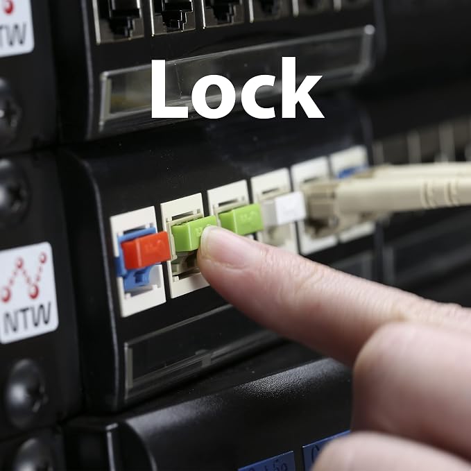 NTW NL-LCPBK50-RD Net-Lock Locking LC Port/Dust Blocker - Image 6