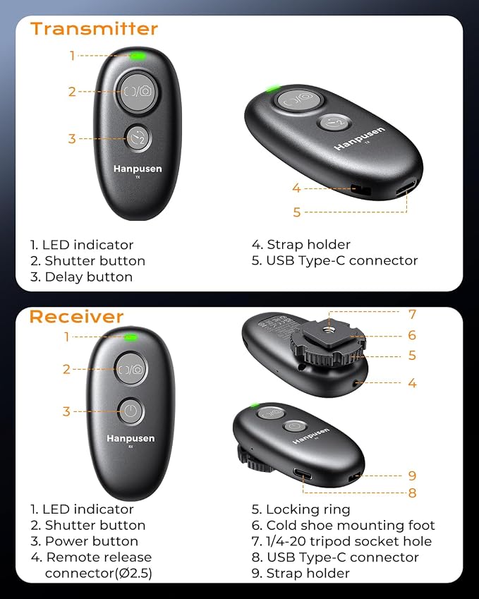 for Sony Camera Rechargeable Remote Shutter Release - Image 8