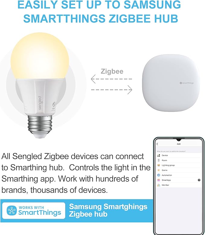 Sengled Zigbee Smart Light Bulbs, Smart Hub Required, Works - Image 6