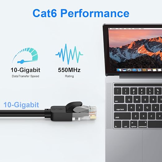Cat 6 Ethernet Cable 20 ft, Indoor/Outdoor High Speed 10Gbps Internet Cable - Image 4