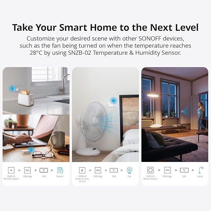 SONOFF Zigbee Smart Plug with ETL Certified, S40 Lite 15A Outlet, Zigbee - Image 5
