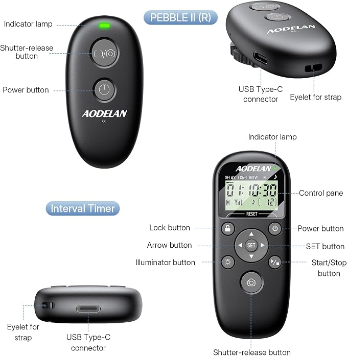 for Nikon Camera Rechargeable Remote Shutter Release - Image 8