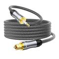 VANAUX Toslink to Mini Toslink Digital Optical Cable, S/PDIF Fiber Optic Audio by VANAUX