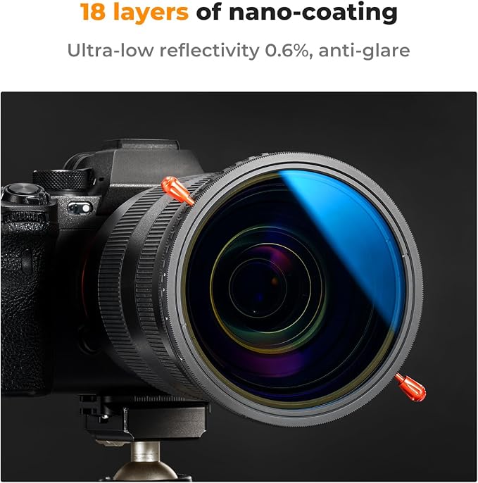 K&F Concept 67mm Variable ND2-32 & Circular Polarizing Lens Filter 2 in 1-18 - Image 6