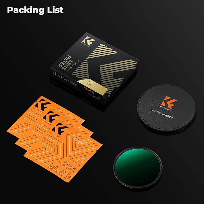 86mm Circular Polarizers Filter, K&F CONCEPT 86MM Circular Polarizer Filter HD - Image 7