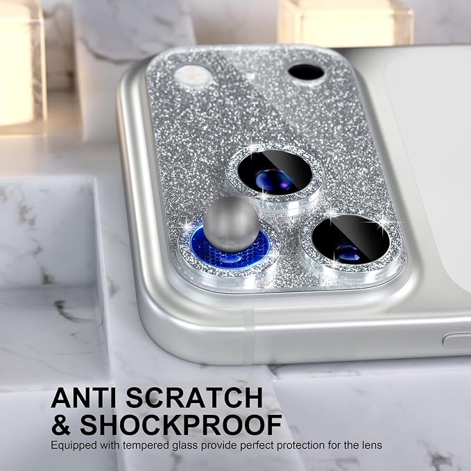 Choiche Compatible for iPhone 17 Pro Camera Lens Protector, Bling Camera Cover - Image 3