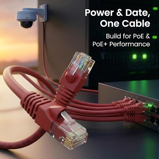 GEARit Cat 6 Ethernet Patch Cable 7 ft Red Cat6 Patch Cables 7ft Red/Ethernet - Image 7