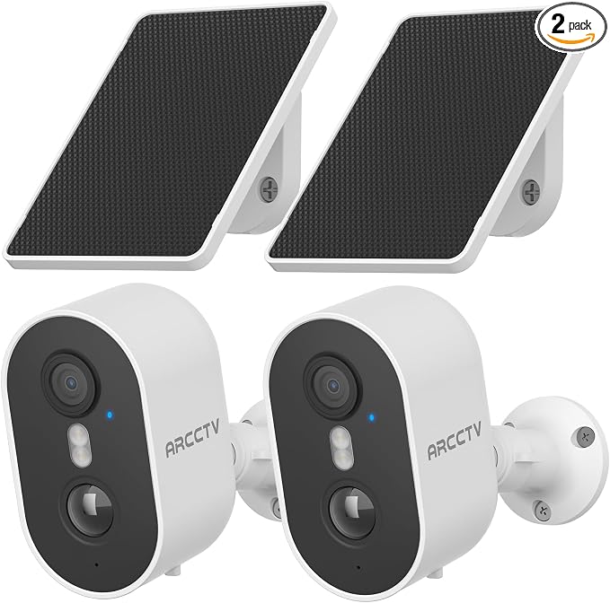 ARCCTV Security Camera Wireless Outdoor, 4MP Recharge Battery Powered WiFi by ARCCTVSecurity