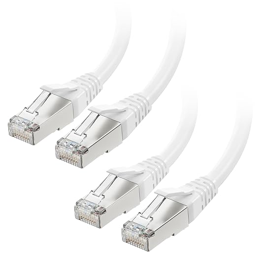 Cable Matters 2-Pack 40Gbps Shielded Cat 8 Ethernet Cable - 10ft by CableMatters